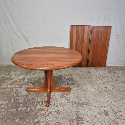 Mesa extensible danesa vintage Juul Kristensen de los años 60