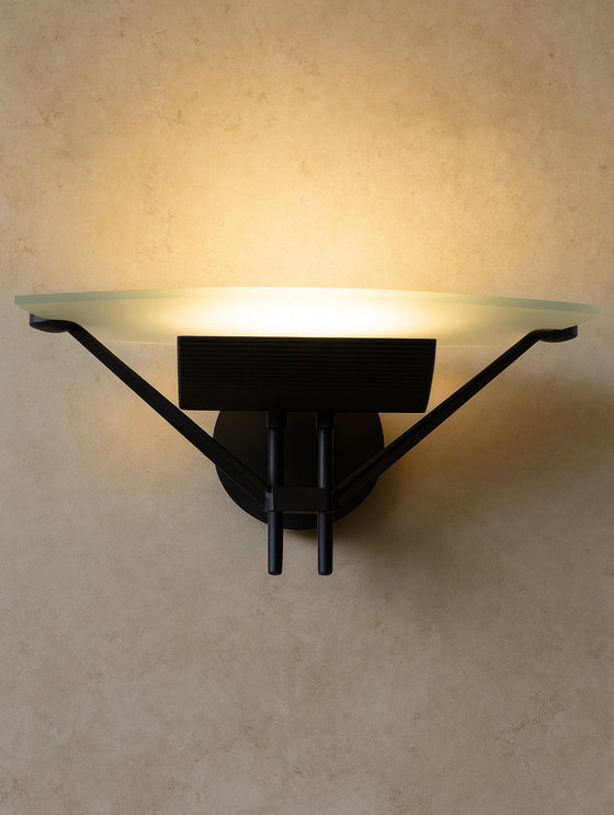 Image 1 of Wall lamp Postmodern Luci Accademia Italia Asahara Shigeaki lamp black Memphis Shogun 80s 90s
