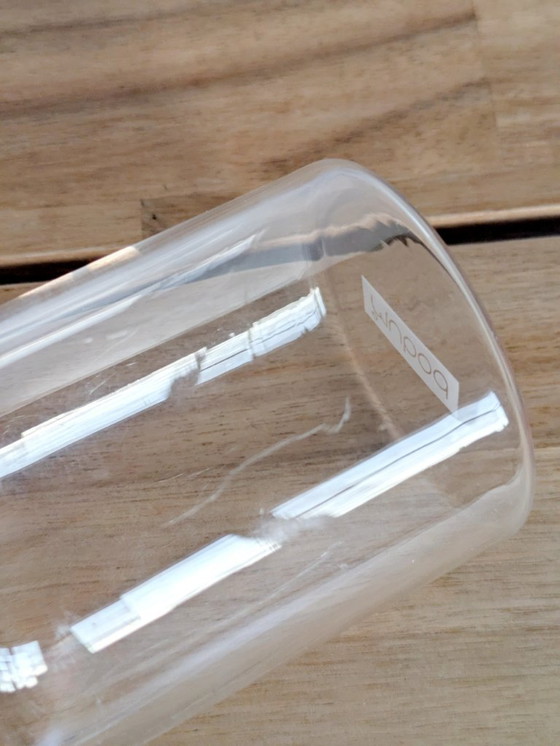 Image 1 of 4 verres à thé Bodum Chambord : design danois des années 1980 avec supports chromés