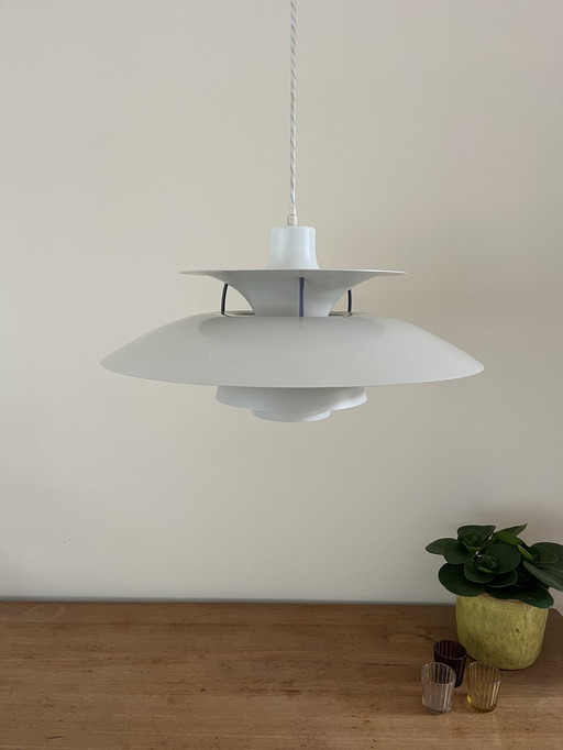 Vintage Louis Poulsen PH5 - blanc - Poul Henningsen - lampe PH 5