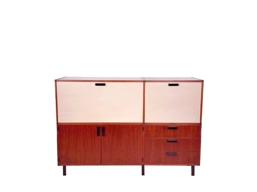 Vintage Made to Measure Kast van Cees Braakman voor Pastoe in Teak – Jaren 60 Design