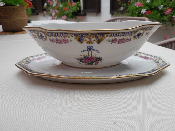 Limoge France Serving Set, Sauce Boat and Dish. – Tableware, Porcelain (photo 8 of 13)