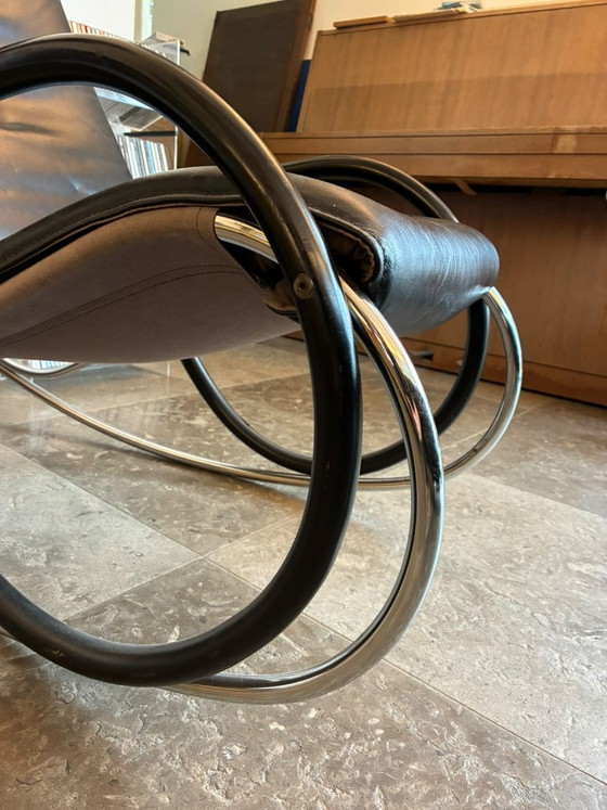 Strässle Paul Tuttle Nonna Rocking chair – Leather, Metal (photo 6 of 7)