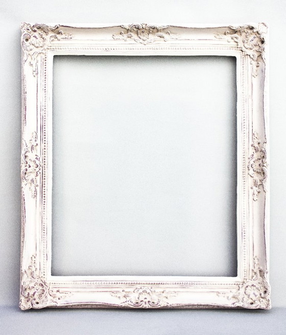 Image 1 of Vintage barokke houten lijst, handgemaakt, in Lodewijk XVI-stijl.