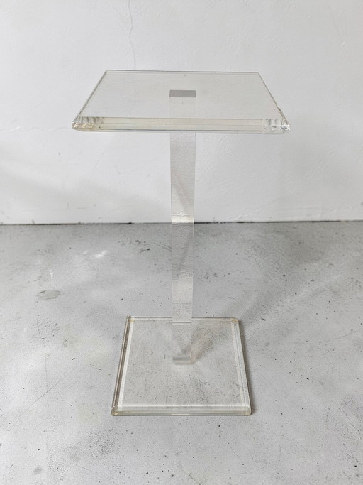 1 van 2 Designer Acryl Glazen Lamp Kolom Bijzettafel Lamp Tafelmeubel Glanzend