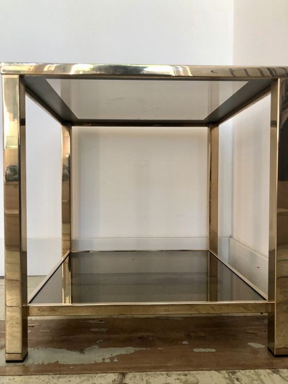 Image 1 of Belgo Chrom Vintage Side Table Gilded