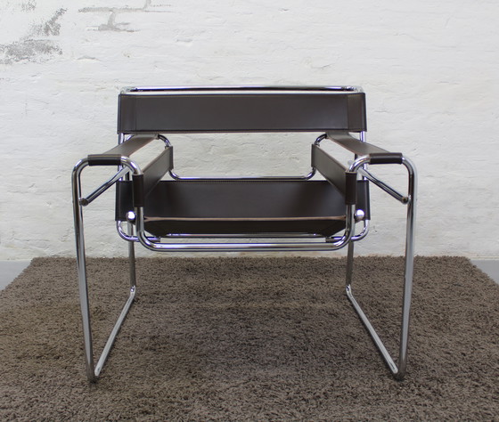 Image 1 of Brown Wassily Chair Marcel Breuer Knoll Seats