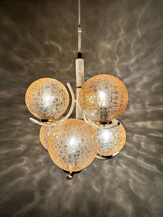 Vintage Richard Essig Spoetnik – Pendant lamps, Glass, Metal (photo 9 of 14)