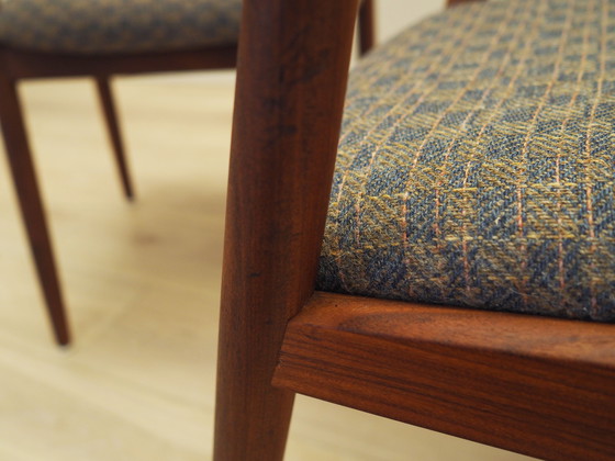 Image 1 of Set of three teak chairs, Danish design, 1970s, designer: Kai Kristiansen