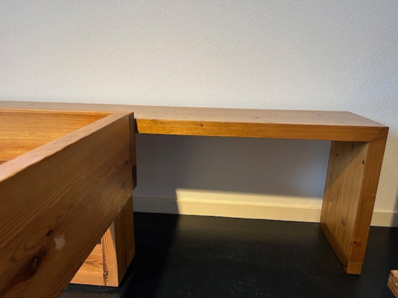 Estructura de cama de pino macizo de los años 70, de Ate van Apeldoorn. – Camas de matrimonio, Wood (photo 6 of 21)