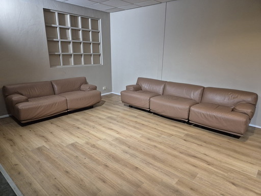 Cassina 707 Fiandra sofa set - Vintage - Leather - Design -ZGAN