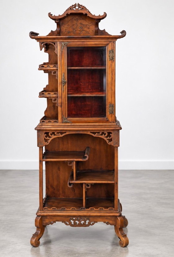 Display Bookcase attributed to Gabriel Viardot workshop Late 19th Century, Display cabinets, Wood, Glass (photo 2 of 5)