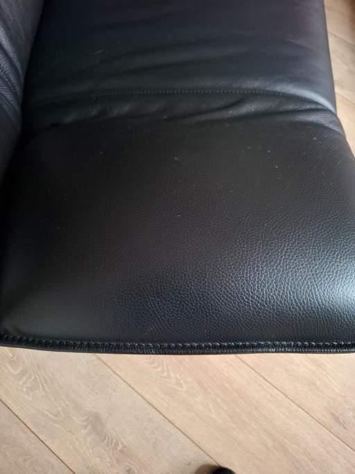 Divano Leolux Tango a 3 posti in pelle nera Senso