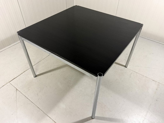 USM Haller Esstisch Fritz Haller 1980er Jahre – Esstische, Chrome, Wood (photo 11 of 20)