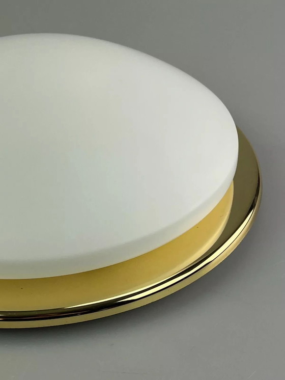 Image 1 of 60s 70s Hustadt lights Plafoniere ceiling lamp glass space age design