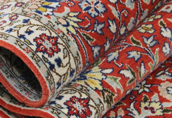 Image 1 of Origineel Hereke wollen tapijt, antiek, 350 x 80 cm