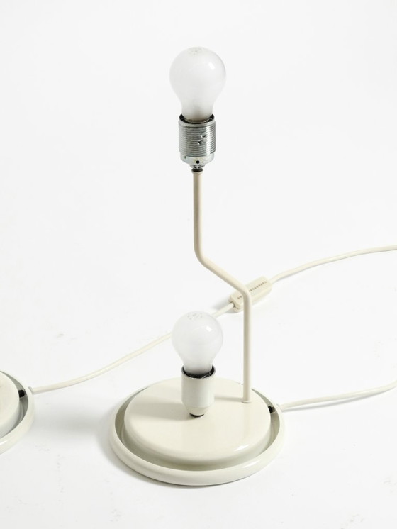 Image 1 of Two large original 1980s Leucos Paralume table lamps, made in Italy | height 73 cm | 28,7"