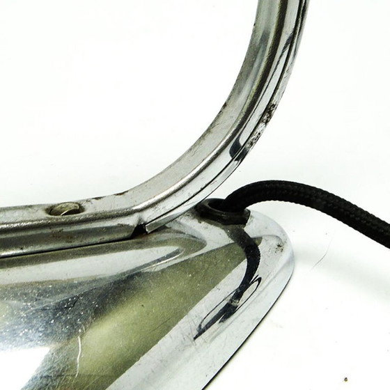 Bedside Table Lamp by J. Hurka for Napako, Former Czechoslovakia, 1960s – Metal, Chrome (photo 11 of 13)