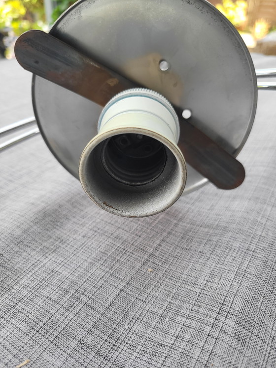 Image 1 of Rare Italian vintage frosted glass pendant lamp - Murano style - 1960s/70s
