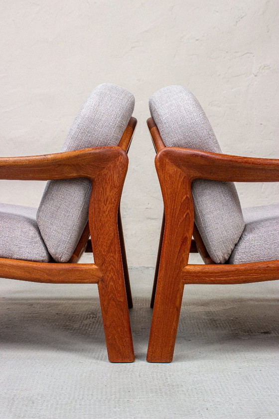 2 poltrone vintage in teak, stile danese anni '60. – Komfort, Textile (photo 9 of 18)