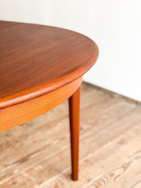 Image 1 of Deense uitschuifbare teakhouten eettafel van Sigh and Son