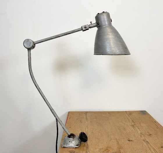 Image 1 of Große graue Tischlampe im Industriestil, 1960er Jahre