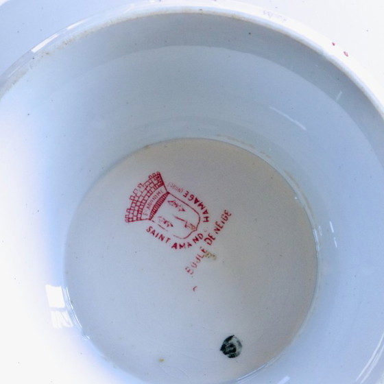 Image 1 of Large 19th-century ironstone bowl/salad bowl from the St. Amand collection, Boule de Neige