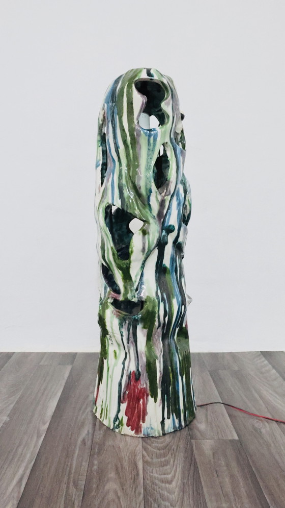 Image 1 of Ernesto Treccani Attr. Tafel- of Staande Lamp Keramisch Design Modern Antiek