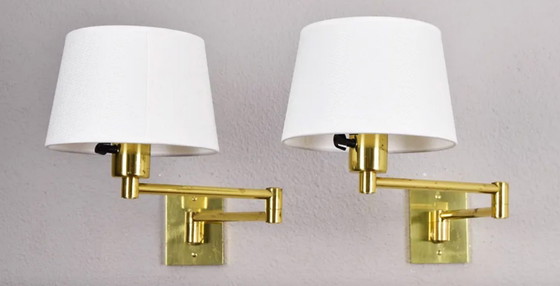 2 Applique a braccio orientabile di George Hansen Metalarte, anni '70 – Brass (photo 15 of 18)