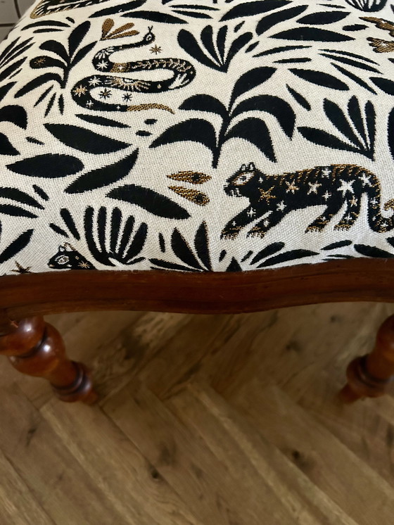 Image 1 of Beautiful Biedermeier chair reupholstered