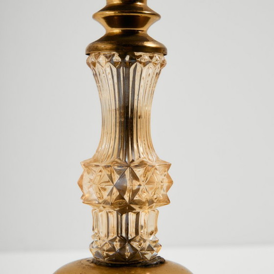 Image 1 of MK10968 Brass and Crystal Floor Lamp