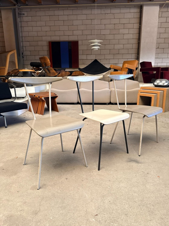 Auping Dressboy chair, Wim Rietveld (stock: 3), Chairs and lounge chairs, Metal, Wood, Black (photo 12 of 15)