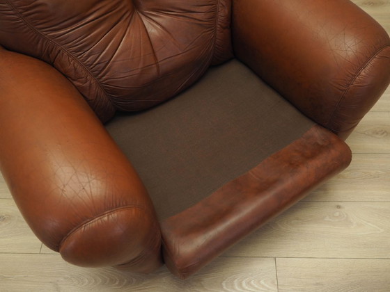 Image 1 of Bruine fauteuil, Italiaans design, jaren 70, productie: Italië