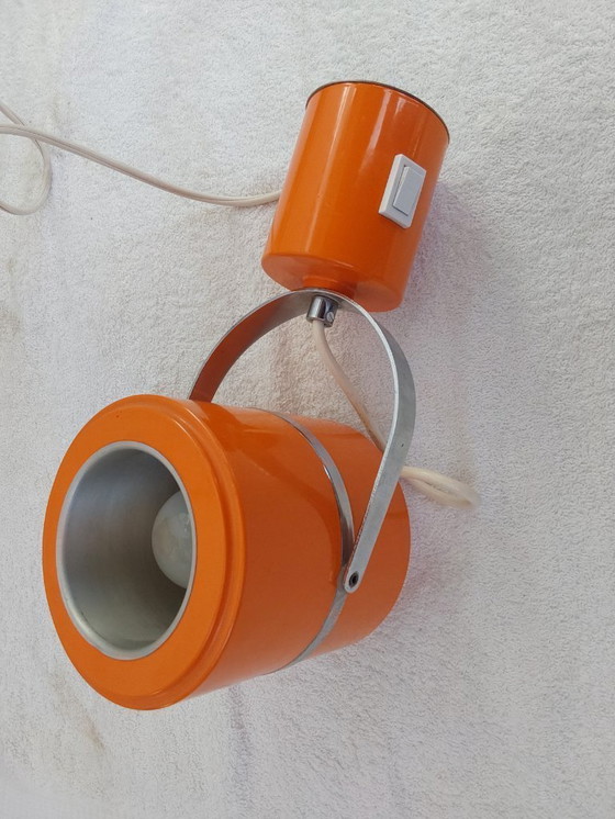 Image 1 of Oranje draaibare tafellamp Sixties Edition