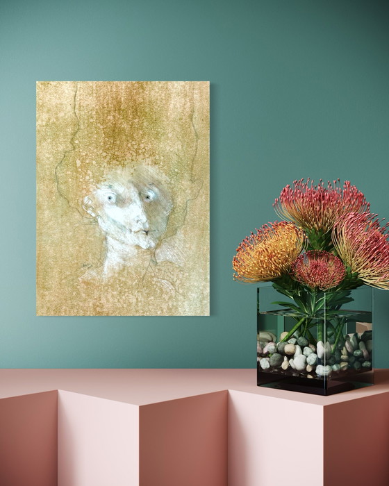 Image 1 of Robert Detheux - Der Frühling - surrealistisches Traum-Pastell