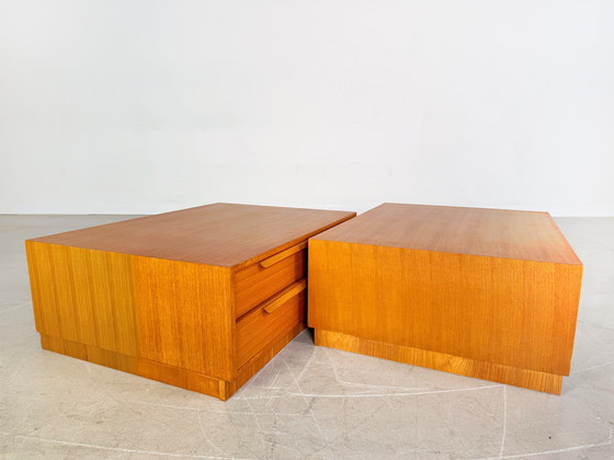 Image 1 of 2x Credenza originale WK Möbel in teak, cassettiera di metà secolo anni &#39;60