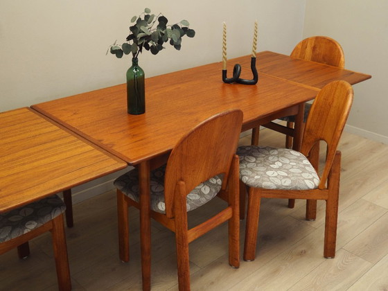 Image 1 of Teakholztisch, dänisches Design, 1970er Jahre, hergestellt in Dänemark