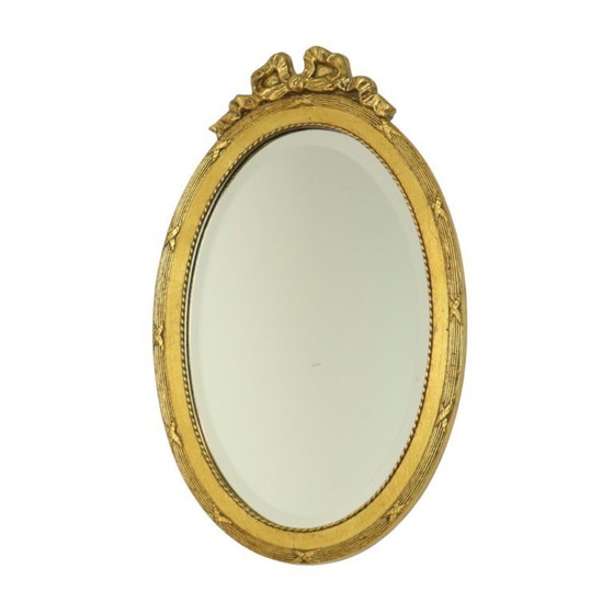 Image 1 of Franse Facetgeslepen Spiegel met Strik