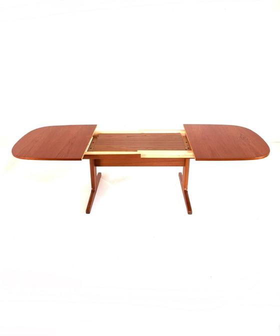 Vintage XL verlengbare Deense teakhouten eettafel ‘60 – Tavoli da pranzo, Wood (photo 5 of 15)