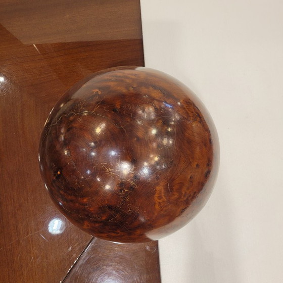 Image 1 of Sfera decorativa, ossidiana mogano, p. s. XX - Francia