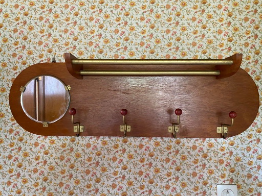 Vintage Kapstok – kapstokken, Wood, Metal