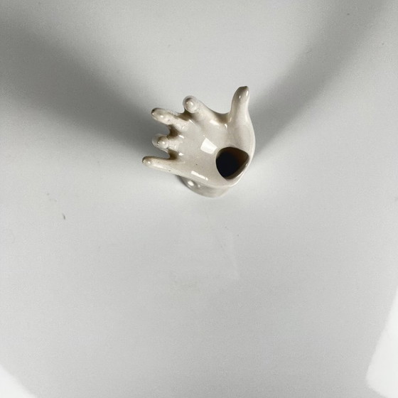 Image 1 of White porcelain soliflore vase/ring holder