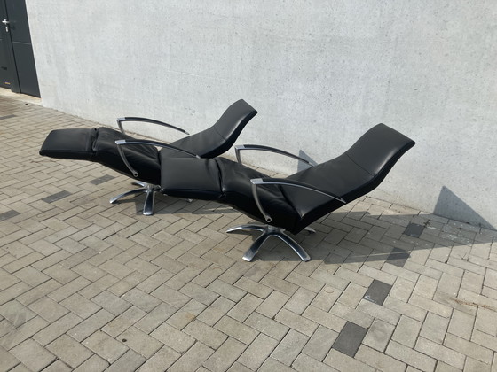 Image 1 of 2x Jori Brainbuilder relax black leather, medi, mono-move