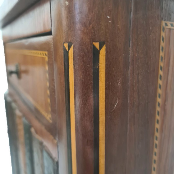 Image 1 of Ancienne table de nuit française de style Louis XVI, vers 1900