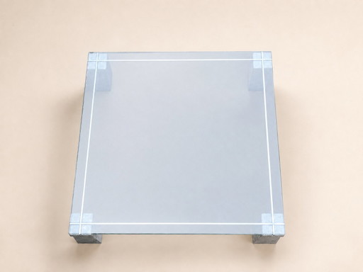 Renato Polidori Voor Skipper – Faraone Salontafel – Italiaans Design Jaren 70 – Glass, Marble (photo 2 of 7)