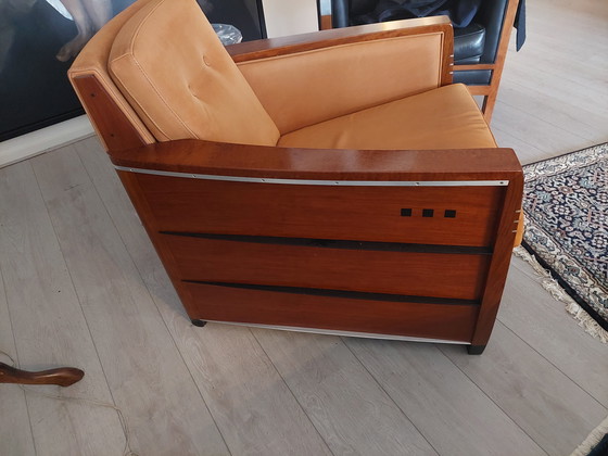 Image 1 of 1 Very Luxury Heavy Duty Art Deco Armchair From Schuitema Stadskanaal