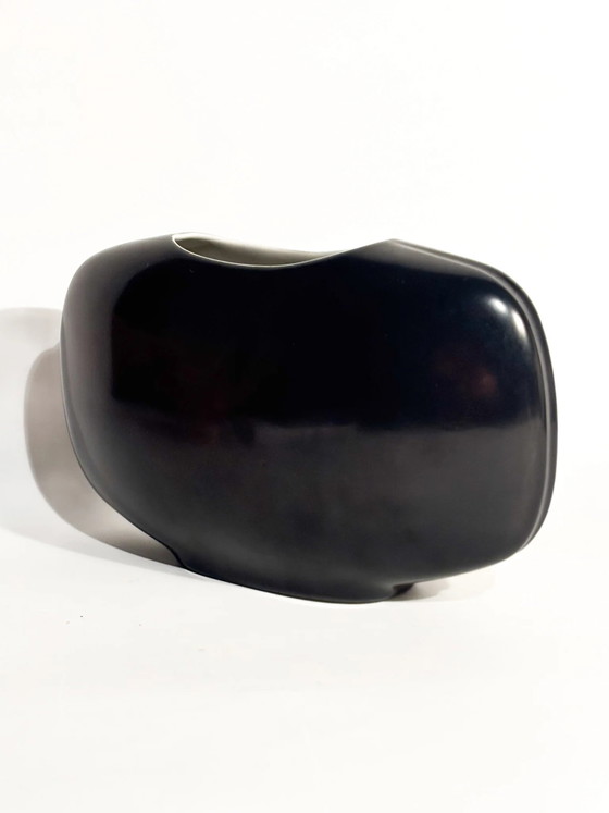 Hand-painted Porcelain Vase by C.A.B. Florence, 1960s – Mid Century Modern (photo 7 of 8)