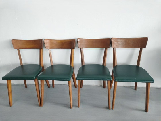 Set di 4 sedie da pranzo industriali stile Bauhaus – Legno (photo 13 of 13)