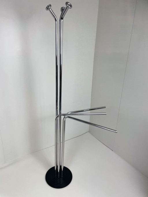 Vintage design staande kapstok chroom