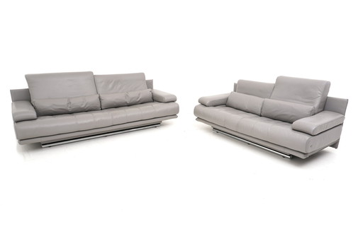 Rolf Benz 6500 Garnitur Couch Sofa Dreisitzer Zweisitzer Leder